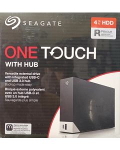 Seagate One Touch Hub 4TB Desktop External HDD – USB-C & USB 3.0 Port (4 Months Adobe Photography Plan)