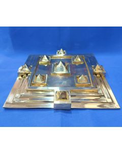 BRHAMASTHAN PLATE FOR  Activate & Vastu Dosh Nivaran & Enhance Positive Energy of Brahamasthan (9 Inch) (2200 Gram)