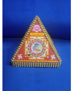 DHAN VRIDDHI YANTRA - To Attract Peace and Money  Reduces the Negative Energy and converts it into Positive Energy. ( 4 Inch) ( 240 Gram) ( PACK OF 1 PC )