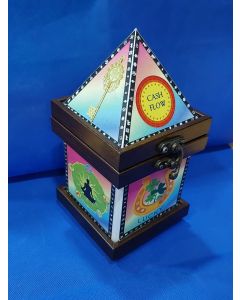 ALL IN ONE PYRAMID BOX For attracting cosmic energy from space and fulfilling wishes, Enhance energy of medicine and herbals, for keeping your regular cash & to charge reiki healing crystals ( 7.5 X 4 Inch ) ( 225 Gram )