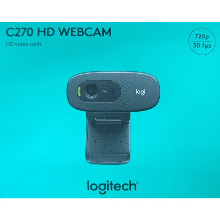Logitech C270 HD Webcam with iCE USB Condenser Microphone and