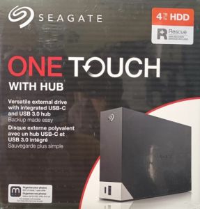 Seagate One Touch Hub 4TB Desktop External HDD – USB-C & USB 3.0 Port (4 Months Adobe Photography Plan)