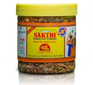 Sakthi Herbal Nut Powder 165 gms  (Set of 4) Best for digestion also serves as mouth freshener 