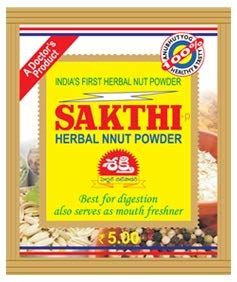 Sakthi Herbal Nut Powder 6.5 gms each (90 sachets) Best for digestion also serves as mouth freshner