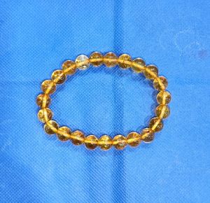 YELLOW CITRINE BRACELET - For Bring Abundance into your Life, Bring Luck, Prosperity & Help with Manifestation ( 10 mm ) ( 20 Gram ) 