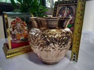 Copper Ashtalakshmi Kalash (Large Size)