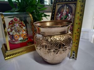 Copper Ashtalakshmi Kalash (Medium Size)