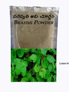  Saraswati Powder - Centella Asiatica - Brahmamanduki - Brahmi Buti - Brahmi Powder Dried Leaf Powder