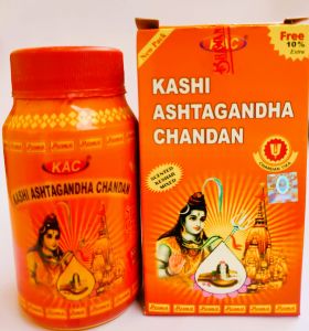Pure Kashi Tulsi Ashtagandha Kumkum Tika Pure Chandan Powder for God's Pooja