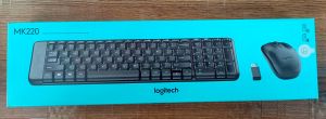 Logitech MK220 Compact Combo Wireless Keyboard and Mouse Set, 2.4 GHz Wireless with Unifying USB-Receiver