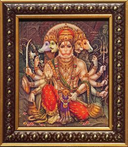 Panchamukha Hanuman Photo Frame (Width 5 Inch X Height 6 Inch)