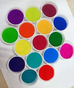 Combination of 16 Colours Floor Arts Ceramic Shining Muggulu